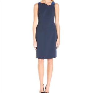Adrianna Papell Structured Origami Sheath Dress